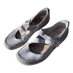 EARTH Origins Rapid Troy Sneaker Mary Jane Sz 8.5 Comfort Shoes Blue Gray EUC